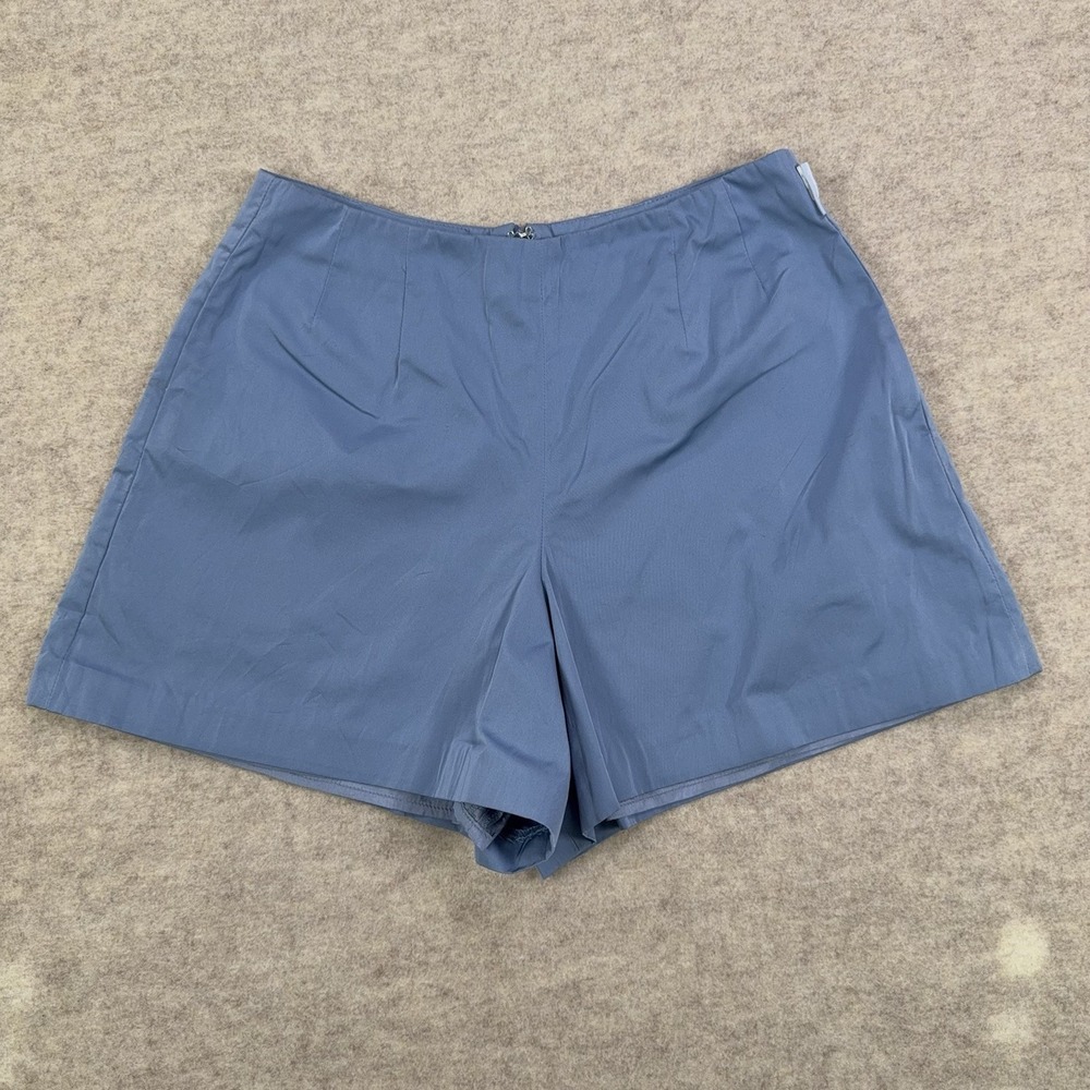 Moncler Nylon Shorts Womens 42 (US 8 Small / Medium) Blue Lined 4" Inseam